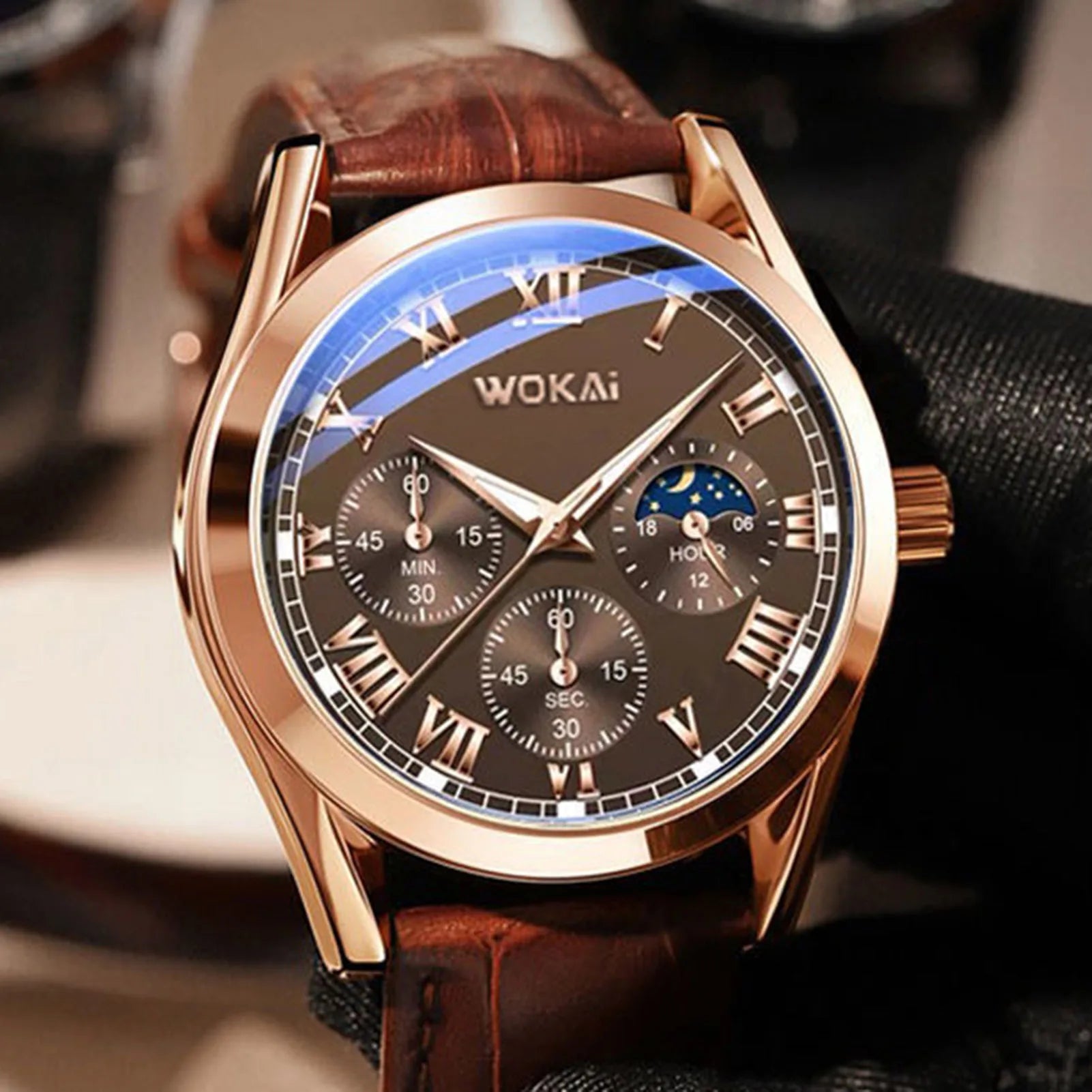 Montre Homme Bracelet En Cuir