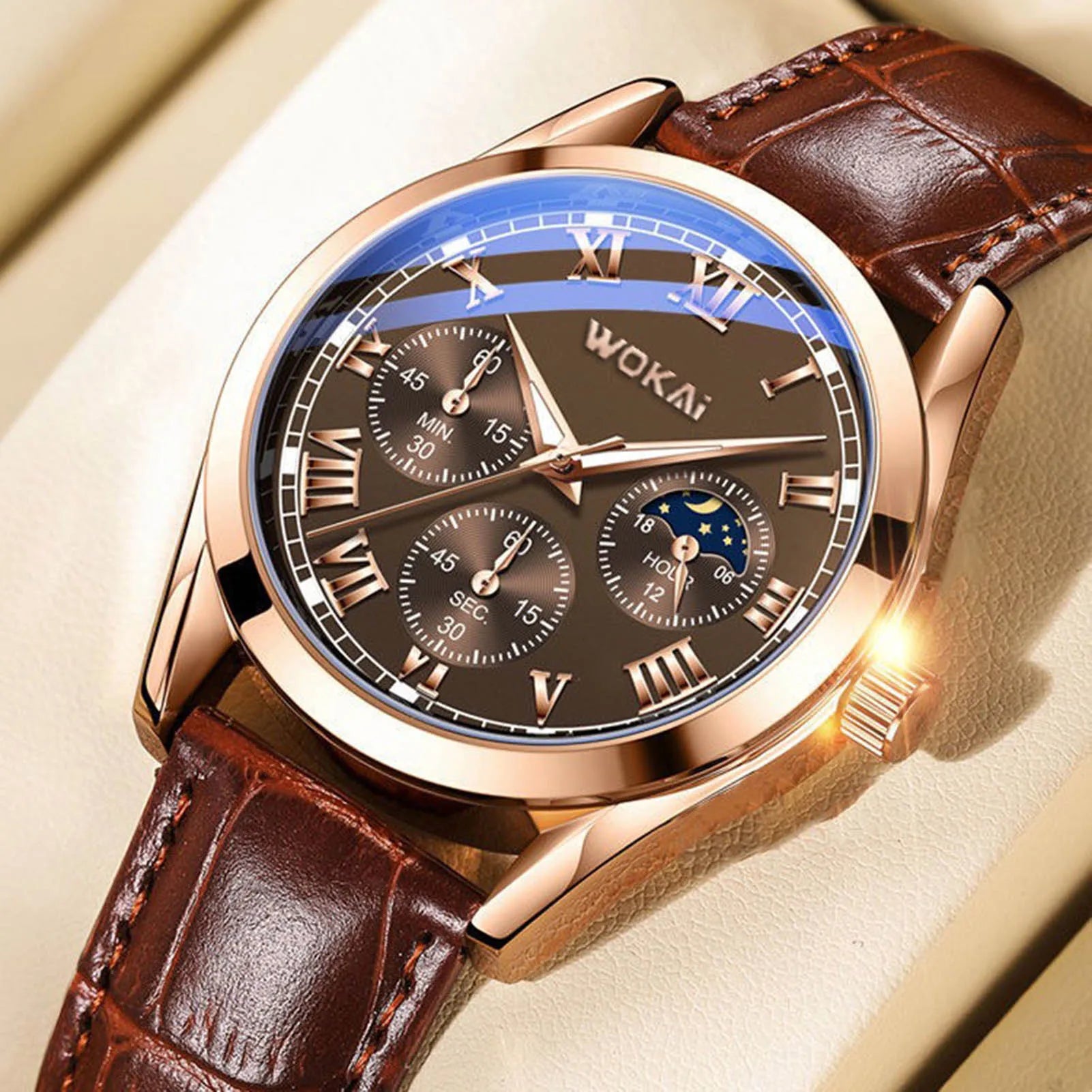 Montre Homme Bracelet En Cuir