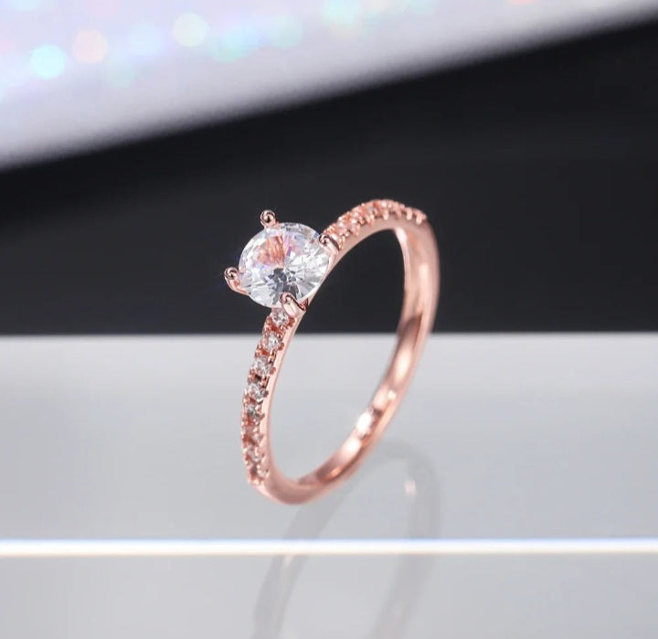 Bague Éclat  Pierre Scintillante Ajustable