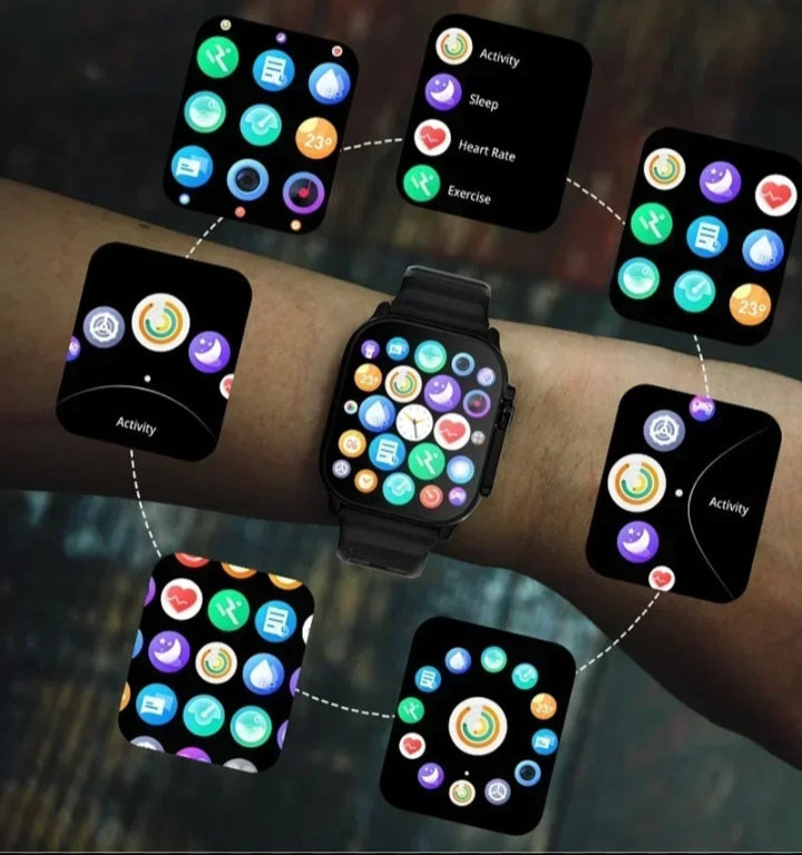 Montre Connecté  Ultra 2 - Ecran 2.2HD Waterproof + Bracelet