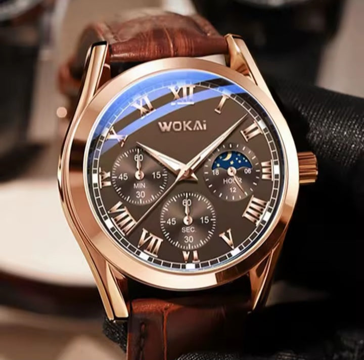 Montre Homme Bracelet En Cuir