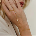 Bracelet Chaîne Acier & Zircon – Plaqué Or, Waterproof & Élégant