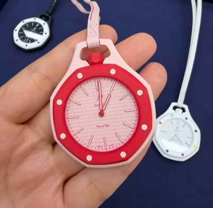 Montre Pendentif Colorée 2en1 - Montre Tendance Femme & Homme
