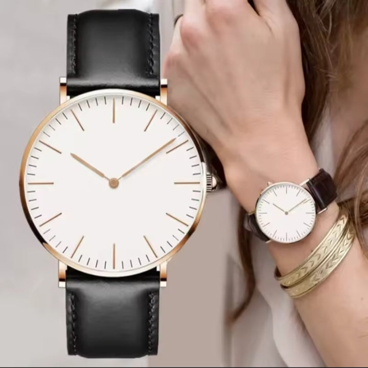 Montre Bracelet Cuir Véritable