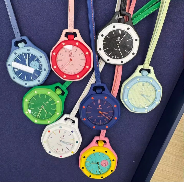 Montre Pendentif Colorée 2en1 - Montre Tendance Femme & Homme