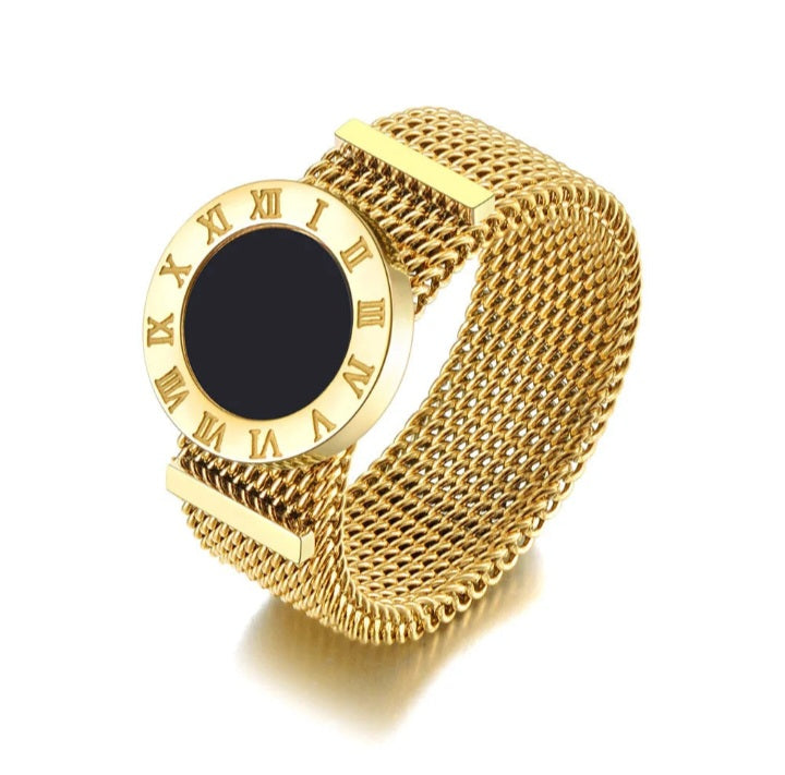 Bague Maille Dorée Romaine