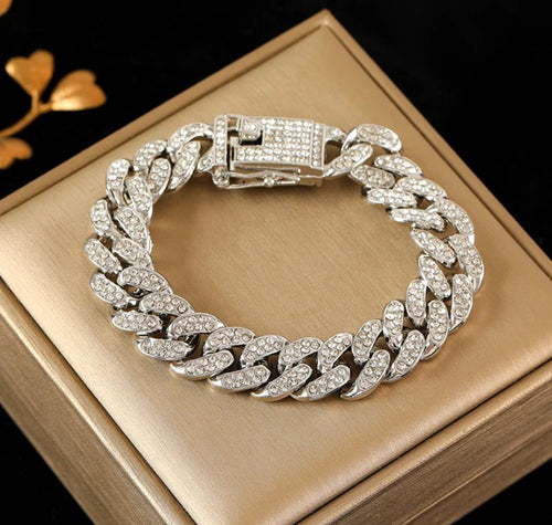 Bracelet Chaîne Cubaine · Or & Argent - L'élégance D’été